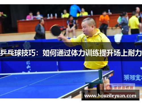 乒乓球技巧：如何通过体力训练提升场上耐力